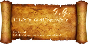 Illés Gyöngyvér névjegykártya